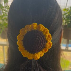 Sunflower hair clip